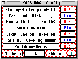 Screenshot: deutsche Oberfläche